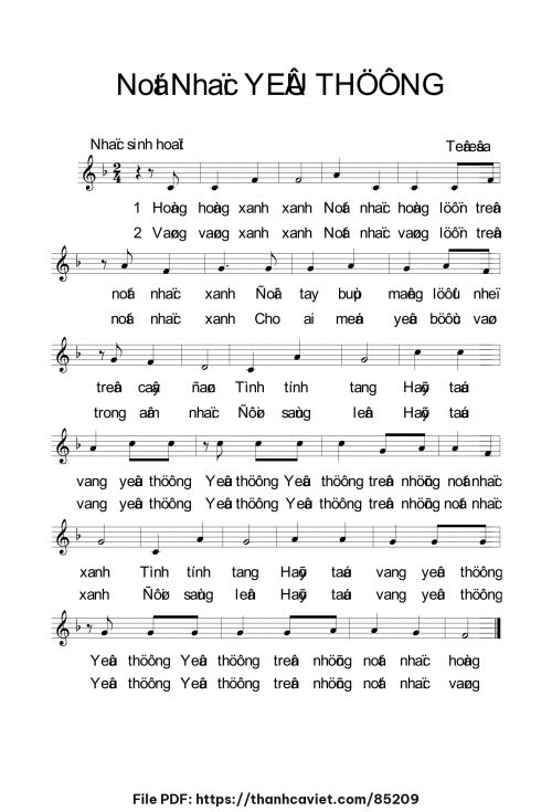 Nốt nhạc yêu thương - Sr. Têrêsa - trang 1