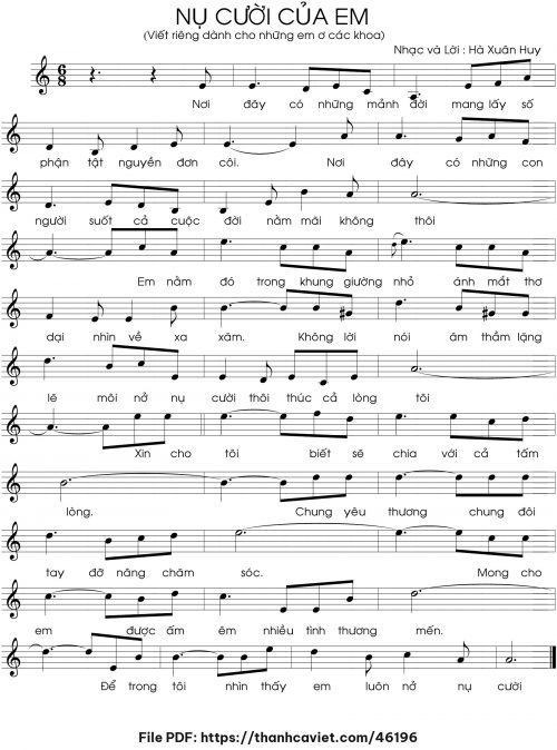 Nụ cười của em - Hà Xuân Huy - trang 1