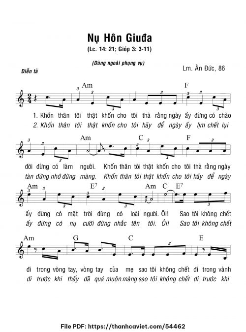 Nụ hôn Giuđa - Lm. Ân Đức - trang 1