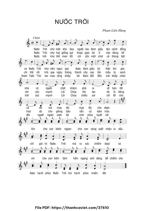 Nước Trời - Lm. Phạm Liên Hùng - trang 1