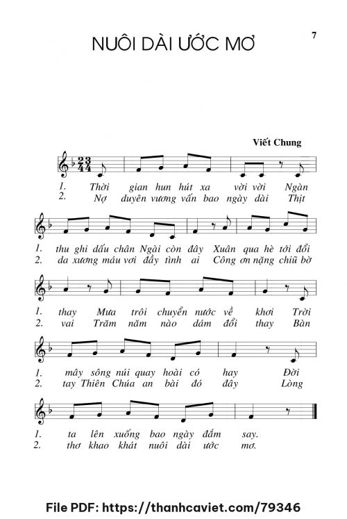 Nuôi dài ước mơ - Viết Chung - trang 1