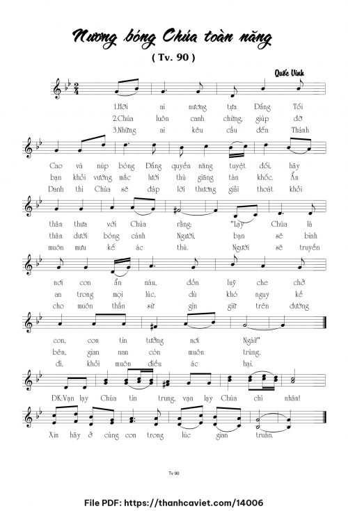 Nương bóng Chúa toàn năng - Quốc Vinh - trang 1