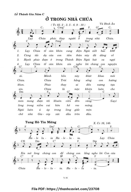 Ở trong Nhà Chúa - Vũ Đình Ân - trang 1