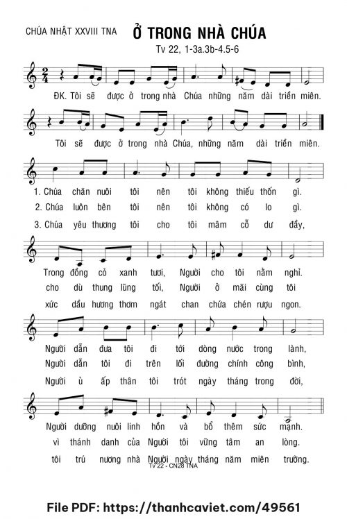 Ở trong nhà Chúa - Lm. Bạch Vân - trang 1