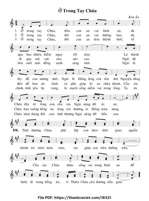 Ở trong tay Chúa - Kim Ân - trang 1