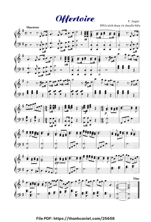 Offertoire - Nhạc quốc tế - trang 1