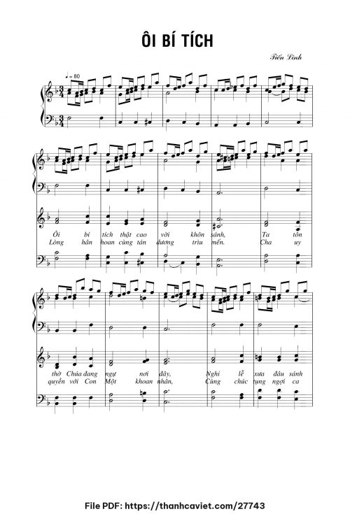 Ôi bí tích - Tiến Linh - trang 1