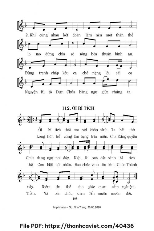 Ôi bí tích [Thứ 5 Tuần Thánh ABC] – - Lm. Mi Trầm - trang 1