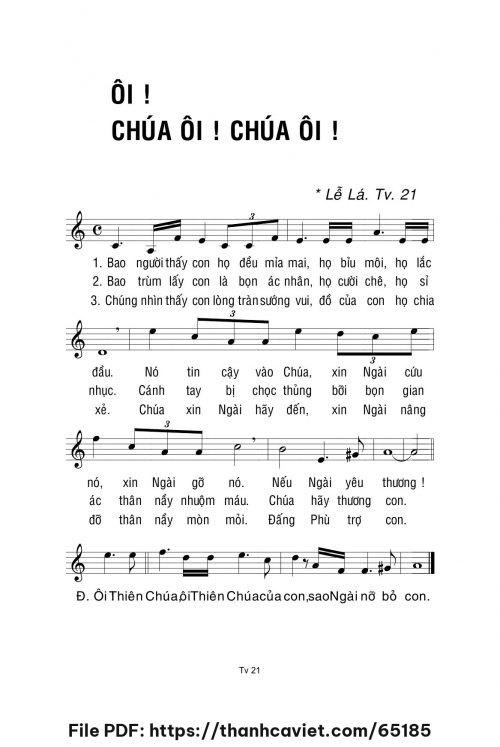 Ôi! Chúa ôi! Chúa ôi! - Lm. La Thập Tự - trang 1