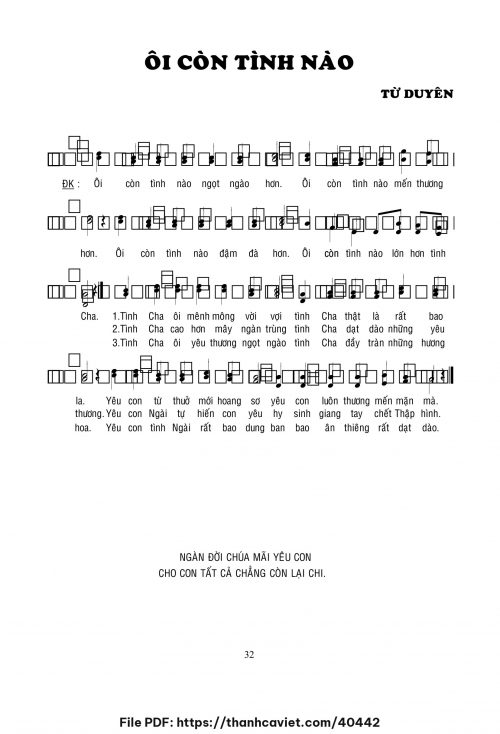 Ôi còn tình nào - Lm. Từ Duyên - trang 1