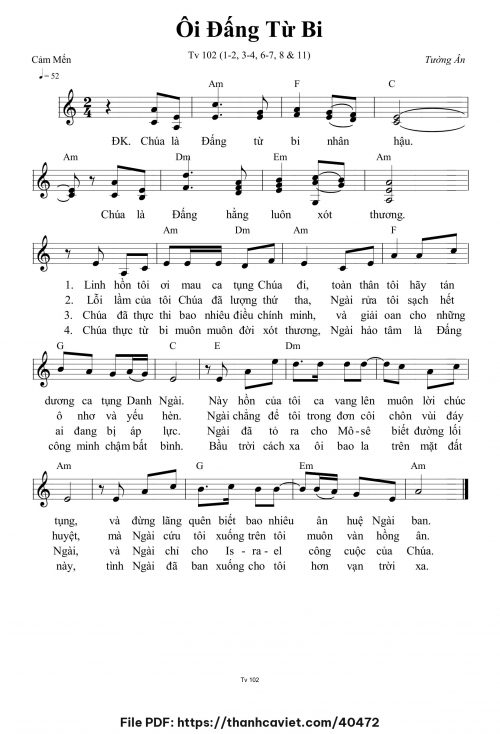 Ôi Đấng từ bi - Tường Ân - trang 1