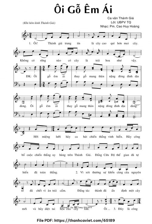 Ôi gỗ êm ái - Cao Huy Hoàng - trang 1