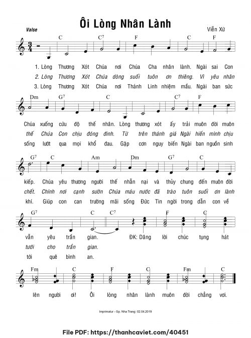 Ôi lòng nhân lành - Viễn Xứ - trang 1