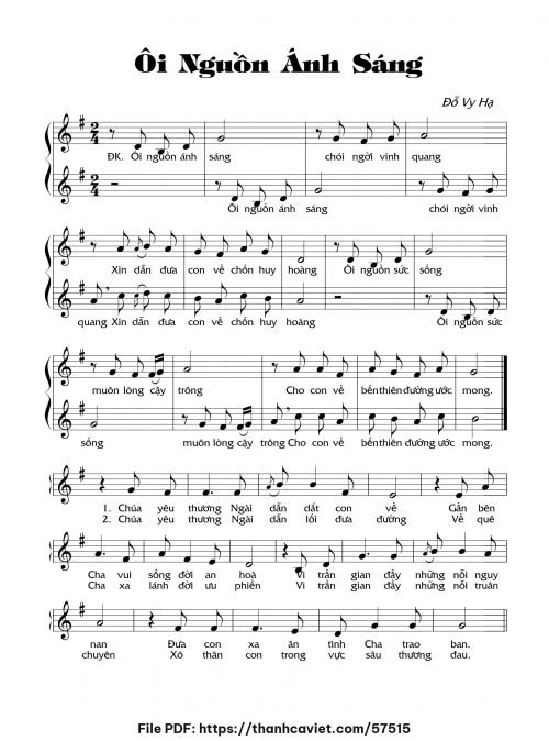 Ôi nguồn ánh sáng - Đỗ Vy Hạ - trang 1