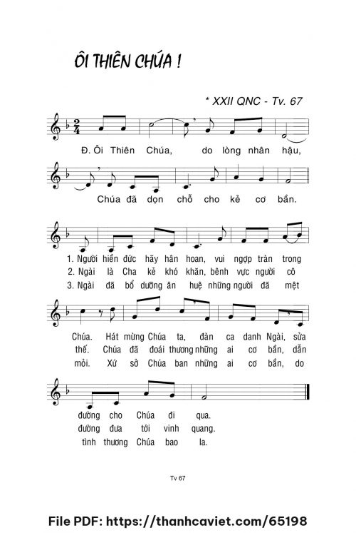 Ôi Thiên Chúa - Lm. La Thập Tự - trang 1