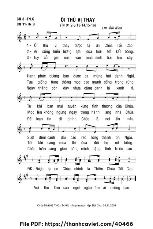 Ôi thú vị thay - Lm. Bùi Ninh - trang 1
