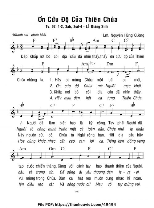 Ơn cứu độ của Thiên Chúa - Lm. Nguyễn Hùng Cường - trang 1