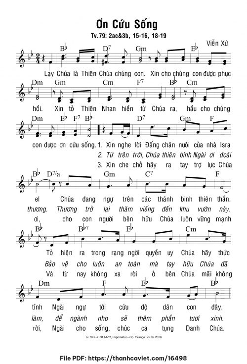 Ơn cứu sống - Viễn Xứ - trang 1