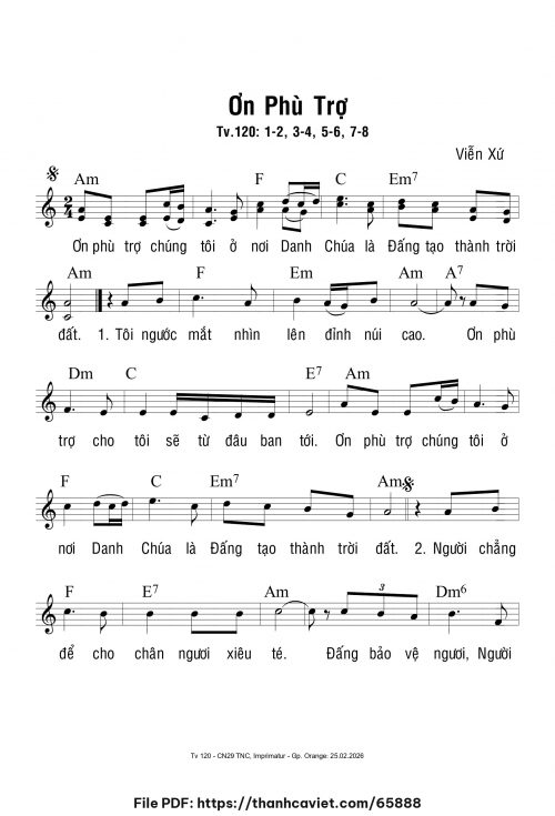 Ơn phù trợ - Viễn Xứ - trang 1