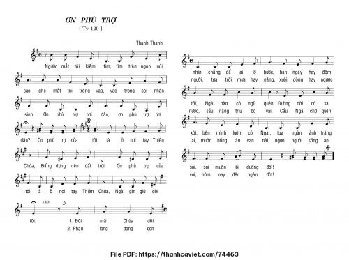 Ơn phù trợ - Thanh Thanh - trang 1