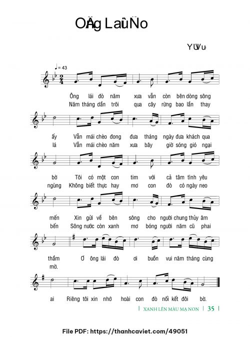 Ông lái đò - Ý Vũ - trang 1