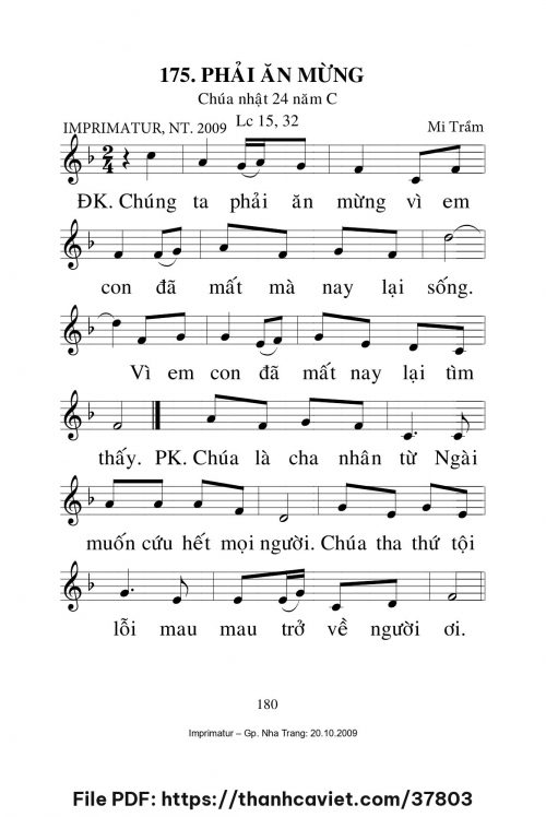 Phải ăn mừng [CN24 TNC] – - Lm. Mi Trầm - trang 1
