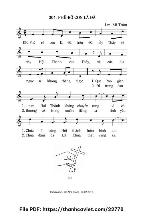 Phêrô con là Đá - Lm. Mi Trầm - trang 1