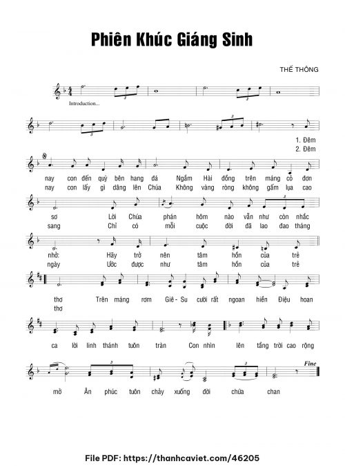Phiên khúc Giáng Sinh - Thế Thông - trang 1