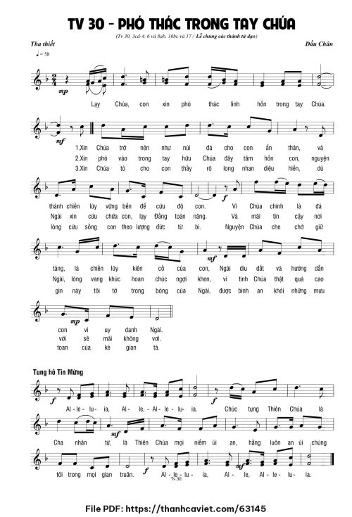 Phó thác trong tay Chúa - Dấu Chân - trang 1