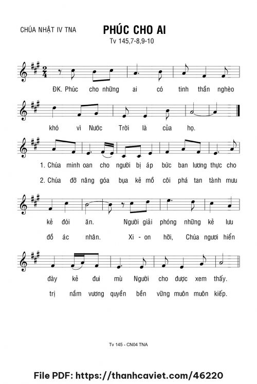 Phúc cho ai - Lm. Bạch Vân - trang 1