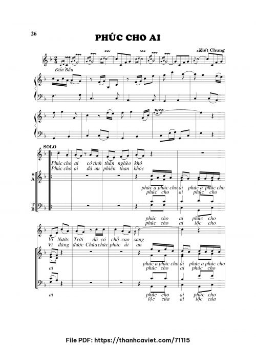 Phúc cho ai - Viết Chung - trang 1