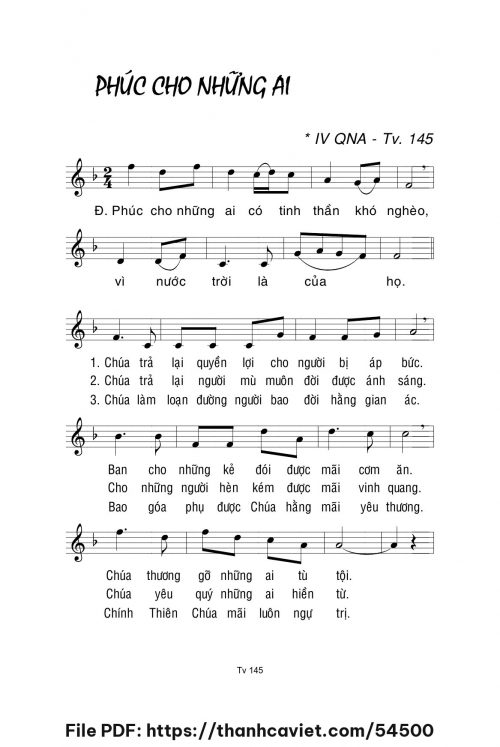 Phúc cho những ai - Lm. La Thập Tự - trang 1