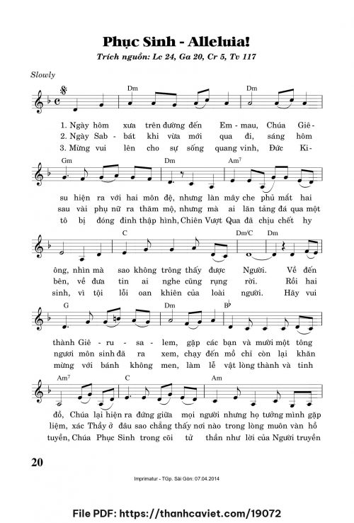 Phục Sinh – Alleluia! - Trần Quang Hiển - trang 1