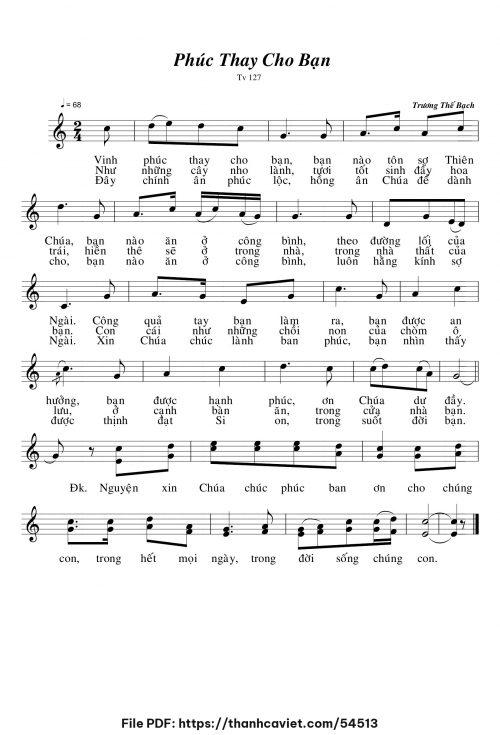 Phúc thay cho bạn - Trương Thế Bạch - trang 1