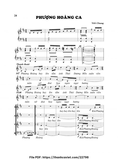 Phụng hoàng ca - Viết Chung - trang 1