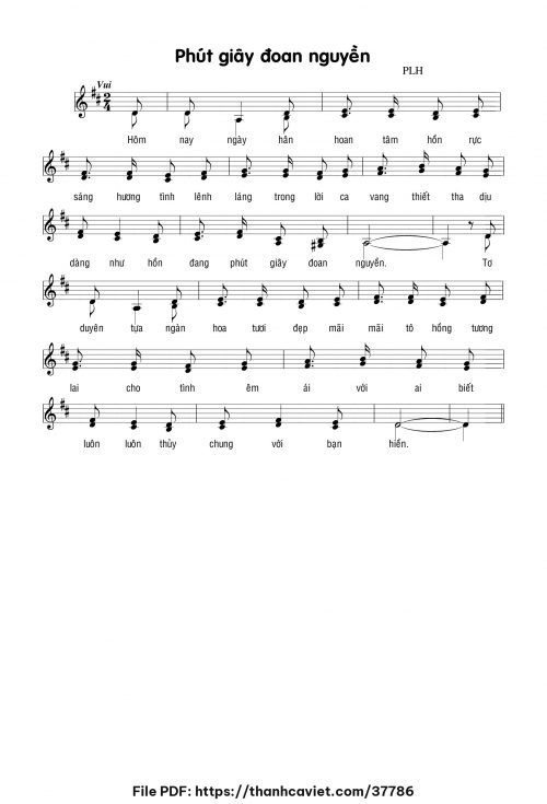 Phút giây đoan nguyền - Lm. Phạm Liên Hùng - trang 1