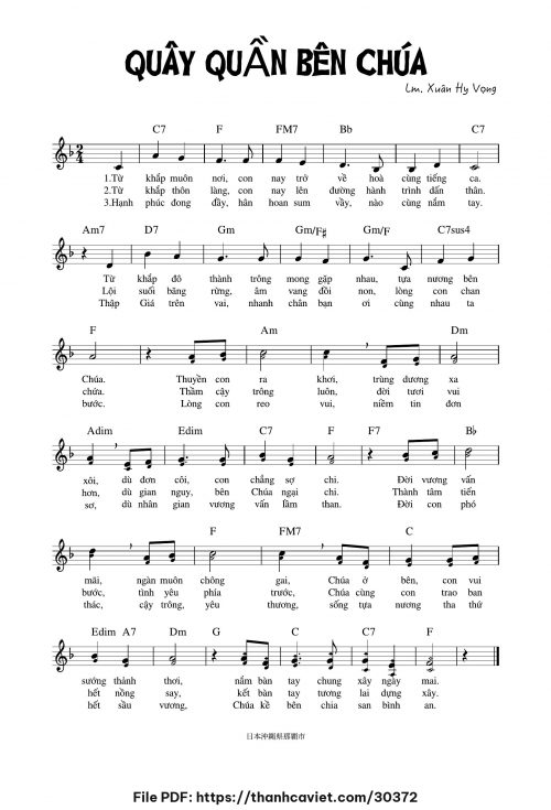 Quây quần bên Chúa - Lm. Xuân Hy Vọng - trang 1
