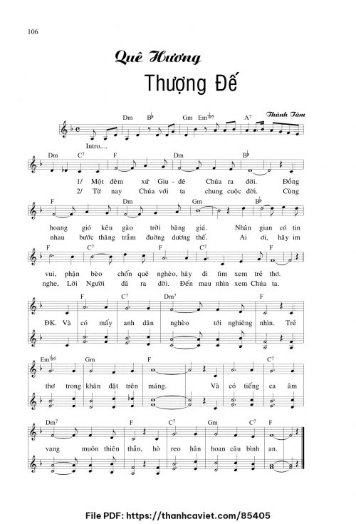 Quê hương Thượng Đế - Lm. Thành Tâm - Lm. Trần Sỹ Tín - Lm. Vũ Khởi Phụng - trang 1