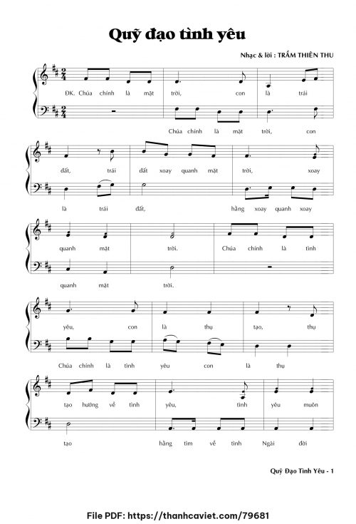 Quỹ đạo tình yêu - Trầm Thiên Thu - trang 1