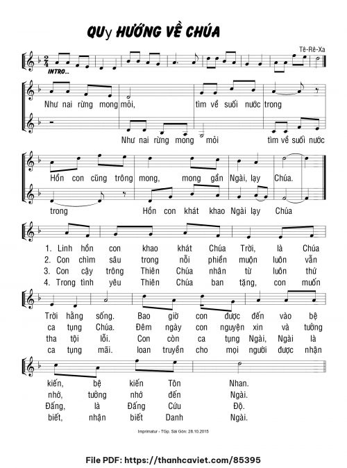 Quy hướng về Chúa - Sr. Têrêsa - trang 1
