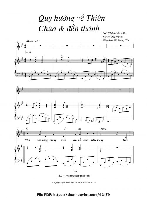 Quy hướng về Thiên Chúa và đền thánh - Mai Phạm - trang 1