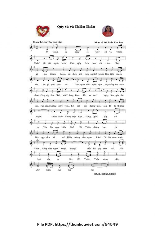 Quỷ sứ và Thiên Thần - Trần Kim Lan - trang 1
