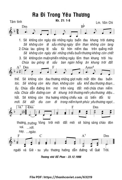 Ra đi trong yêu thương - Lm. Văn Chi - trang 1