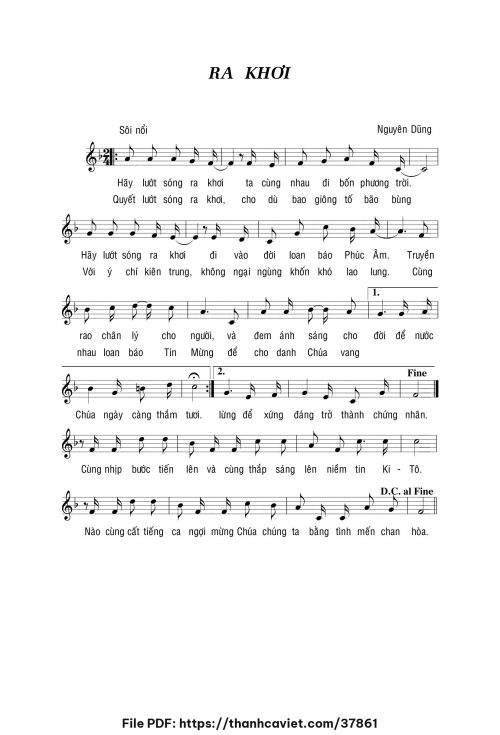 Ra khơi - Nguyên Dũng - trang 1