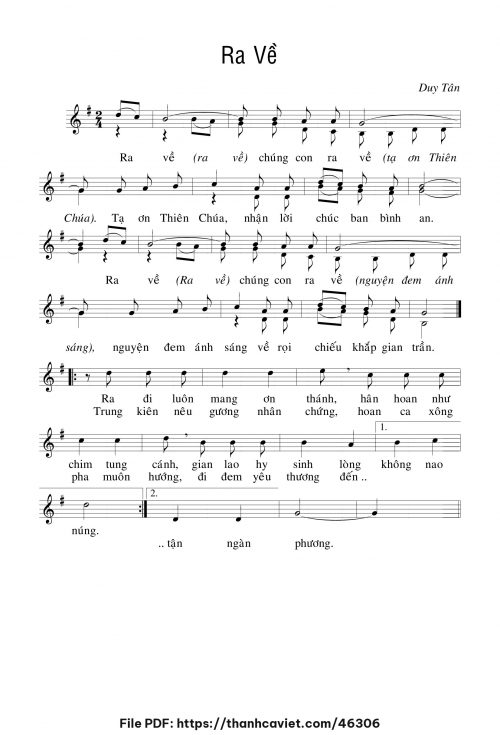 Ra về - Duy Tân - trang 1