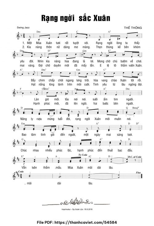 Rạng ngời sắc xuân - Thế Thông - trang 1