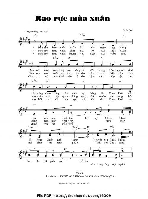 Rạo rực mùa xuân - Viễn Xứ - trang 1
