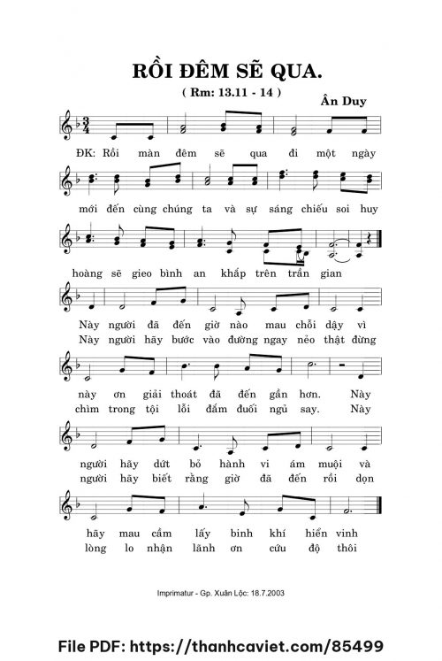 Rồi đêm sẽ qua - Ân Duy - trang 1