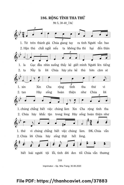 Rộng tình tha thứ [CN7 TNA] – - Lm. Mi Trầm - trang 1