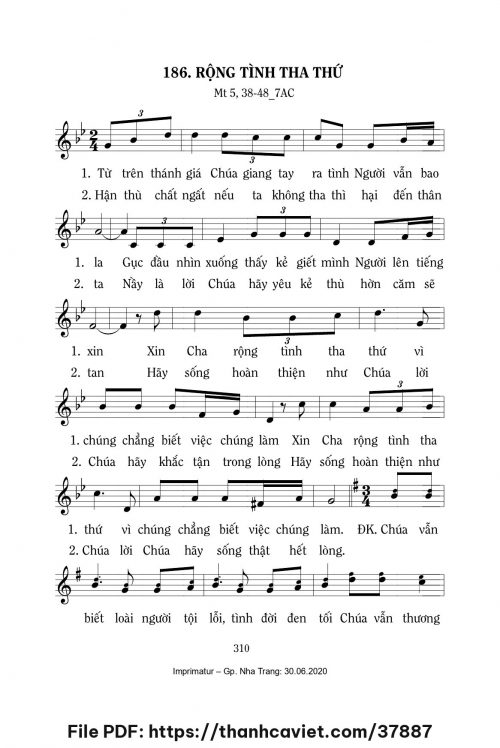 Rộng tình tha thứ [CN7 TNC] – - Lm. Mi Trầm - trang 1